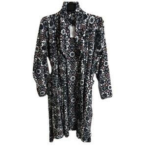Vera Bradley Floral Cozy Lightweight Cozy Robe Size L/XL Loungewear Pockets NWT